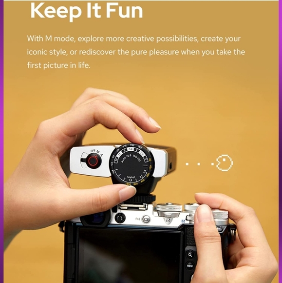 Godox Lux Junior GN12 Retro Camera Flash New - Picture 4 of 4